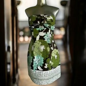 💎Vintage Cotton Strapless Dress